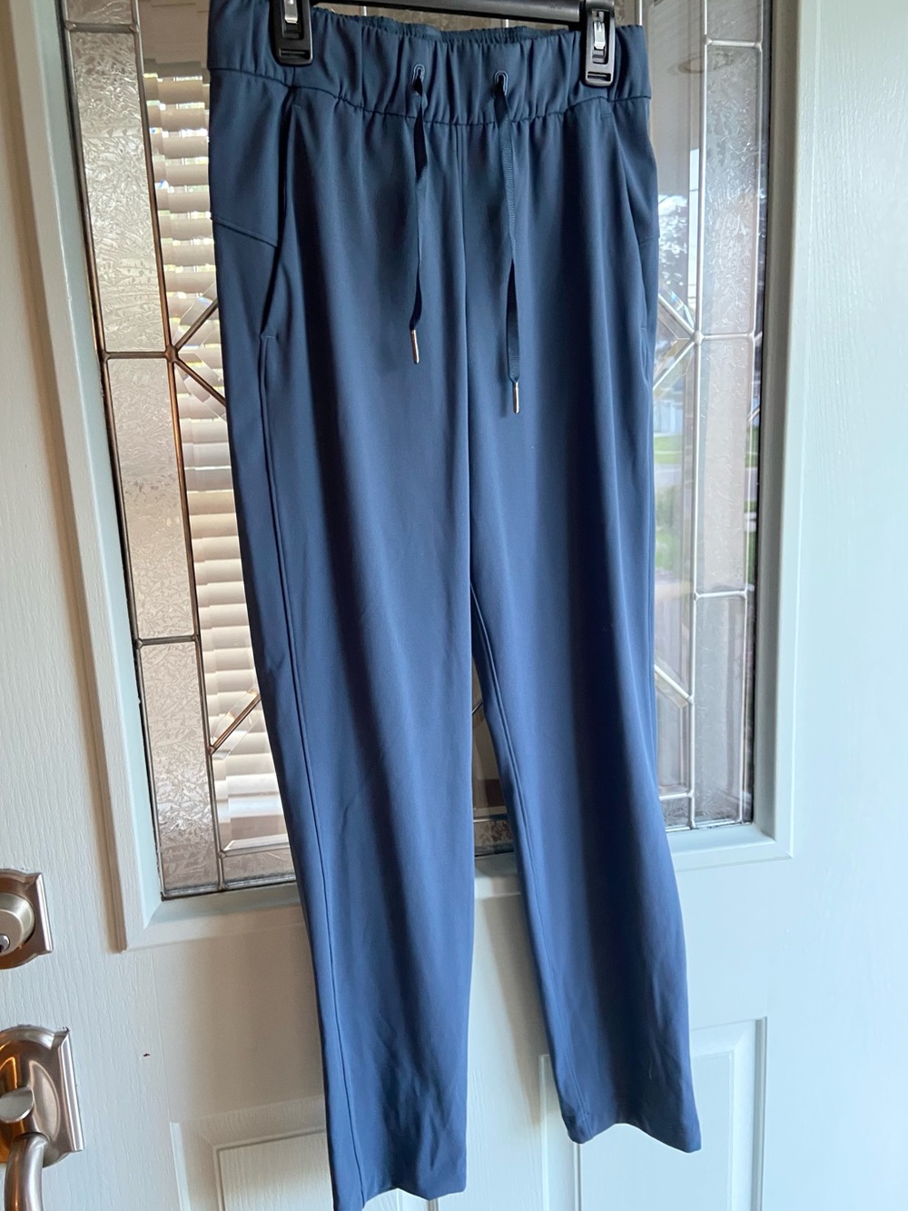 6. Size 2 LULULEMON Stormy Blue Fancy Pants